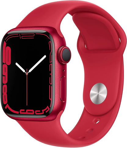 Apple Watch Series 7 (45mm, GPS + Cellular) Midnight Aluminum Case with Midnight Sport Band MK ELECTRONICS UAE