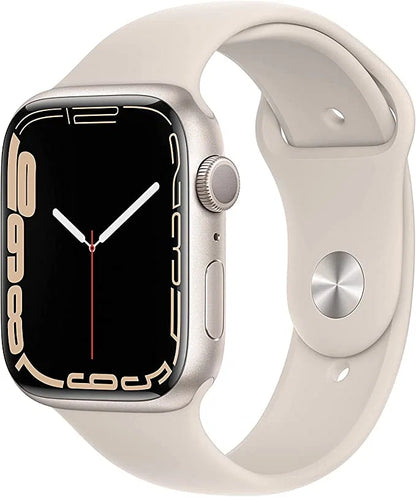 Apple Watch Series 7 (45mm, GPS + Cellular) Midnight Aluminum Case with Midnight Sport Band MK ELECTRONICS UAE