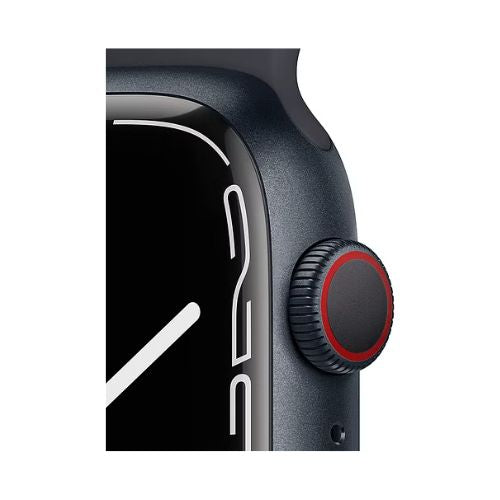 Apple Watch Series 7 (45mm, GPS + Cellular) Midnight Aluminum Case with Midnight Sport Band MK ELECTRONICS UAE