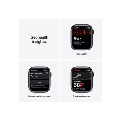 Apple Watch Series 7 (45mm, GPS) Midnight Aluminum Case with Midnight Sport Band MK ELECTRONICS UAE