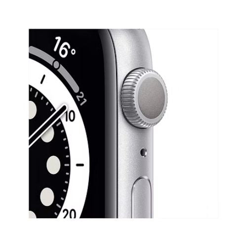 Apple Watch Series 6 (GPS, 44mm) - Silver Aluminium Case with White Sport Band MK ELECTRONICS UAE