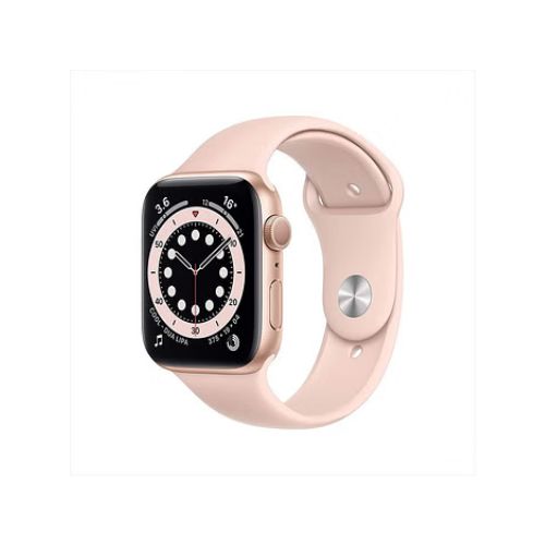 Apple Watch Series 6 (GPS, 44mm) - Gold Aluminium Case with Pink Sand Sport Band MK ELECTRONICS UAE