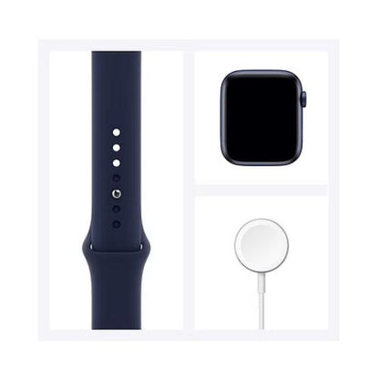 Apple Watch Series 6 ( GPS + cellular - 44mm) Blue Aluminum Case with Deep Navy Sport Band MK ELECTRONICS UAE